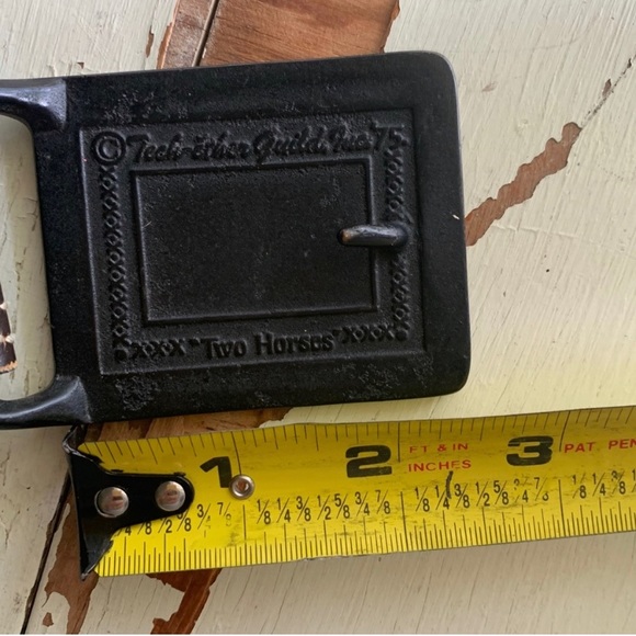 vintage brass Tech Ether Guild buckle with belt - Picture 11 of 15